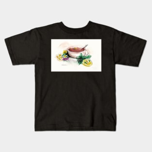 Afternoon Tea - watercolor painting Kids T-Shirt